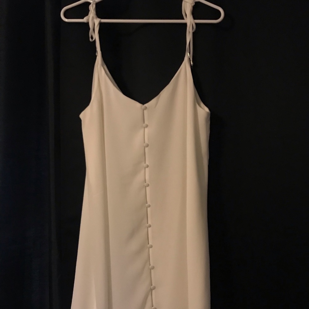 “Naked Zebra” white dress